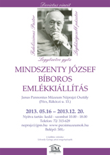Életműkiállítás Mindszenty József emlékére különleges relikviákkal